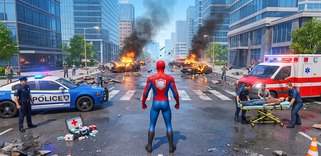 Spider Rope Hero - Crime City screenshot